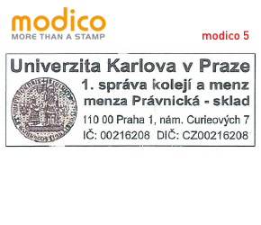 Modico 5 | 68x28 mm | max. 6 řádků