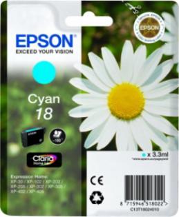Epson azurový (cyan) inkoust, T180240 Epson azurový (cyan) inkoust, T180240