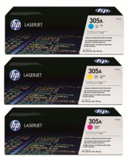 HP sada tonerů (cmy), CF370A, 305A HP sada tonerů (cmy), CF370A, 305A