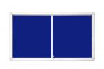 Horizontální vitrína  141 x 70 mm (12xA4) modrý filc