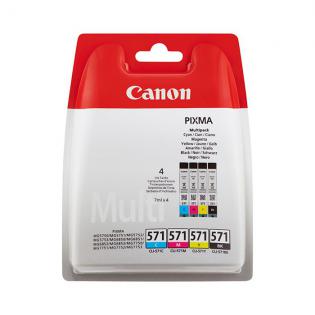 Canon sada (CMYK) inkoustů, CLI-571CMYBK, No.571 Canon sada (CMYK) inkoustů, CLI-571CMYBK, No.571