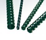 Plastové hřbety 8 mm, zelené, 100ks v balení