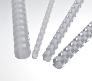 Plastové hřbety 16 mm, bílé, 100ks v balení