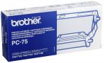 Brother print cartridge (ink folie + kazeta), PC-75