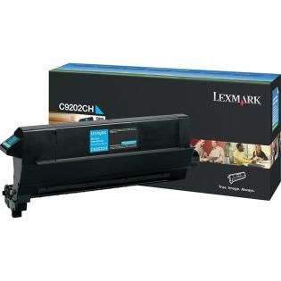 Lexmark azurový (cyan) toner, C9202CH