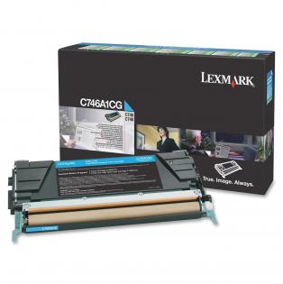 Lexmark azurový (cyan) toner, C746A1CG Lexmark azurový (cyan) toner, C746A1CG