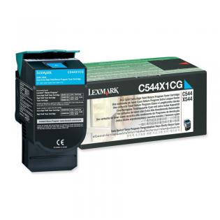 Lexmark azurový (cyan) toner, C544X1CG