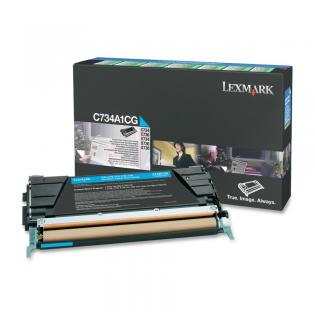 Lexmark azurový (cyan) toner, C734A1CG