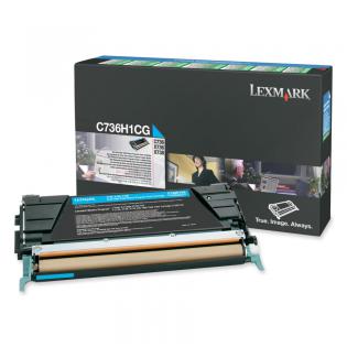 Lexmark azurový (cyan) toner, C736H1CG Lexmark azurový (cyan) toner, C736H1CG