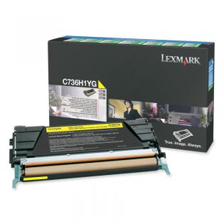 Lexmark žlutý (yellow) toner, C736H1YG Lexmark žlutý (yellow) toner, C736H1YG