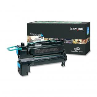 Lexmark azurový (cyan) toner, C792A1CG