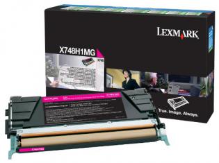 Lexmark purpurový (magenta) toner, X748H1MG