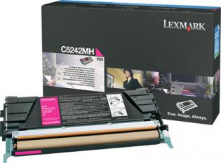 Lexmark purpurový (magenta) toner, C5242MH Lexmark purpurový (magenta) toner, C5242MH