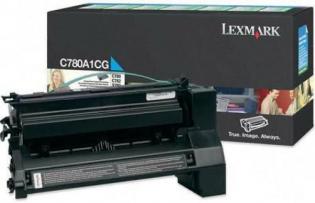 Lexmark azurový (cyan) toner, C780A1CG