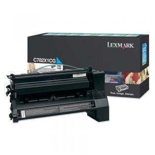Lexmark azurový (cyan) toner, C782X1CG Lexmark azurový (cyan) toner, C782X1CG