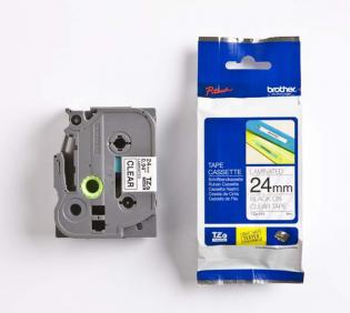 Brother páska černá na čiré, 24mm/8m, TZ-151