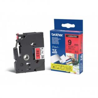 Brother páska černá na červené, 9mm/8m, TZ-421