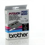 Brother páska bíla na černé, 9mm/15m, TX-325