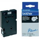 Brother páska černá na bílé, 12mm/7,7m, TC-201