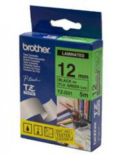 Brother páska černá na zelené, 12mm/5m, TZ-D31