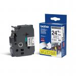 Brother páska černá na bílé, 24mm, TZ-S251