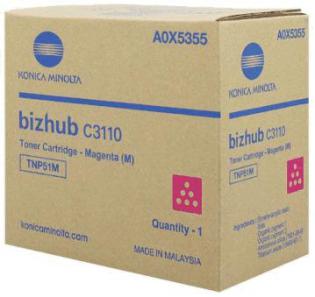 Minolta purpurový (magenta) toner, TNP-51M, A0X5355 Minolta purpurový (magenta) toner, TNP-51M, A0X5355