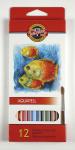 Aquarelové pastelky Mondeluz  - 12 barev