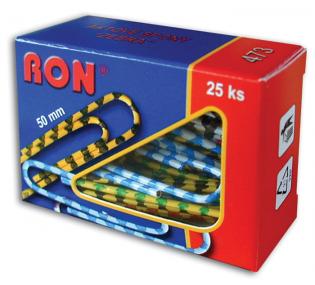 Aktové spony Conmetron - 50 mm, 25 ks zebra Aktové spony Conmetron - 50 mm, 25 ks zebra