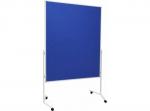 Moderační textilní tabule modrá 120x150 cm