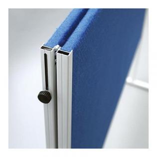 Moderační textilní tabule modrá - skládací