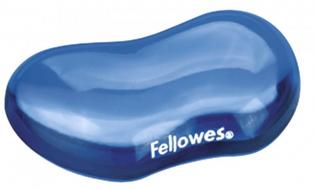 Podložka pod zápěstí Fellowes CRYSTAL gelová modrá Podložka pod zápěstí Fellowes CRYSTAL gelová modrá