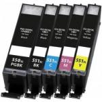 Canon sada (CMYK) inkoust, CLI-551XLCMYK, 6443B006