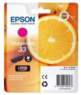 Epson purpurový (magenta) inkoust, T334340, No.33 Epson purpurový (magenta) inkoust, T334340, No.33