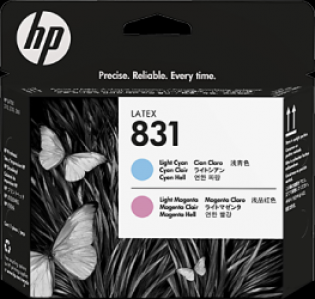 HP světle azurová/světle purpurová tisková hlava, CZ679A, No.831 HP světle azurová/světle purpurová tisková hlava, CZ679A, No.831