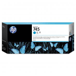 HP azurový (cyan) inkoust, F9K03A, No.745 