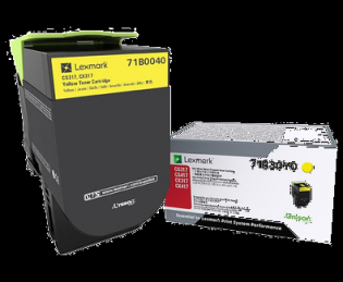 Lexmark žlutý (yellow) toner, 71B0040 Lexmark žlutý (yellow) toner, 71B0040