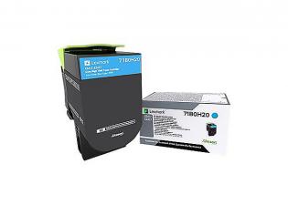 Lexmark azurový (cyan) toner, 71B0H20 Lexmark azurový (cyan) toner, 71B0H20