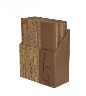 Box s vinnými lístky DESIGN, korek (10 ks)