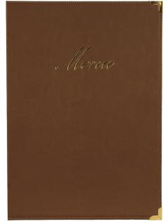 Jídelní lístek CLASSIC A4, hnědá