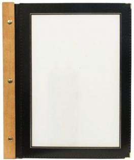 Jídelní lístek WOOD A5, černá Jídelní lístek WOOD A5, černá