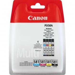 Canon sada (CMYK) inkoust, CLI-581CMYK, 2103C004