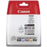 Canon sada (CMYK) inkoust, PGI-580/CLI-581, 2078C005