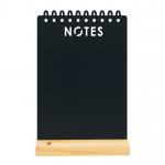 Stolní popisovací tabule s dřevěným stojánkem a 1 popisovačem, NOTES