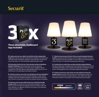 Water-resistant wireless Securit Table Lamp