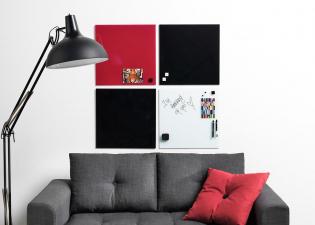 Skleněná tabule 2x3, 120x90 cm - červená