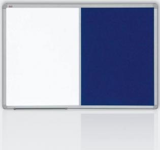 Kombinovaná tabule 2x3, 120x90 filc modrý/magnet
