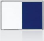 Kombinovaná tabule 2x3, 120x90 filc modrý/magnet