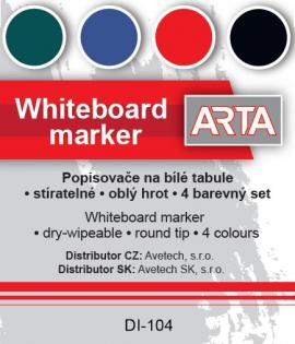 Sada popisovačů ARTA na bílé tabule - 4 ks