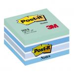 Samolepicí bločky Post-it kostky - modré odstíny / 450 lístků