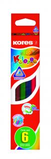 Kores Kolores pastelky trojhranné - 6 barev